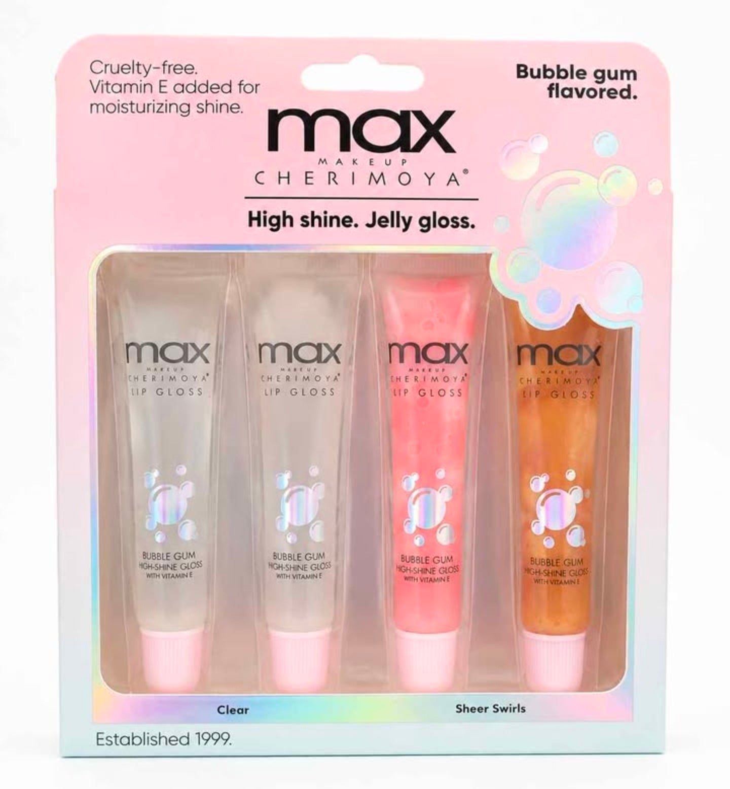 Max Cherimoya Bubble Gum Jelly Lip Gloss Set