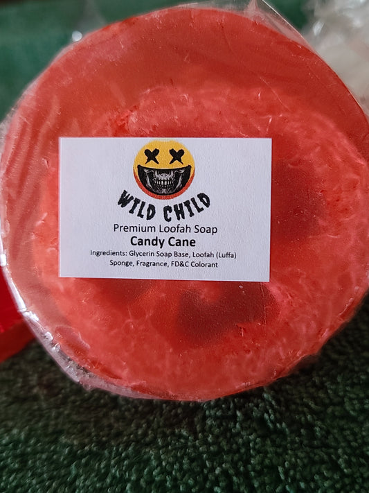 Candy Cane Loofah